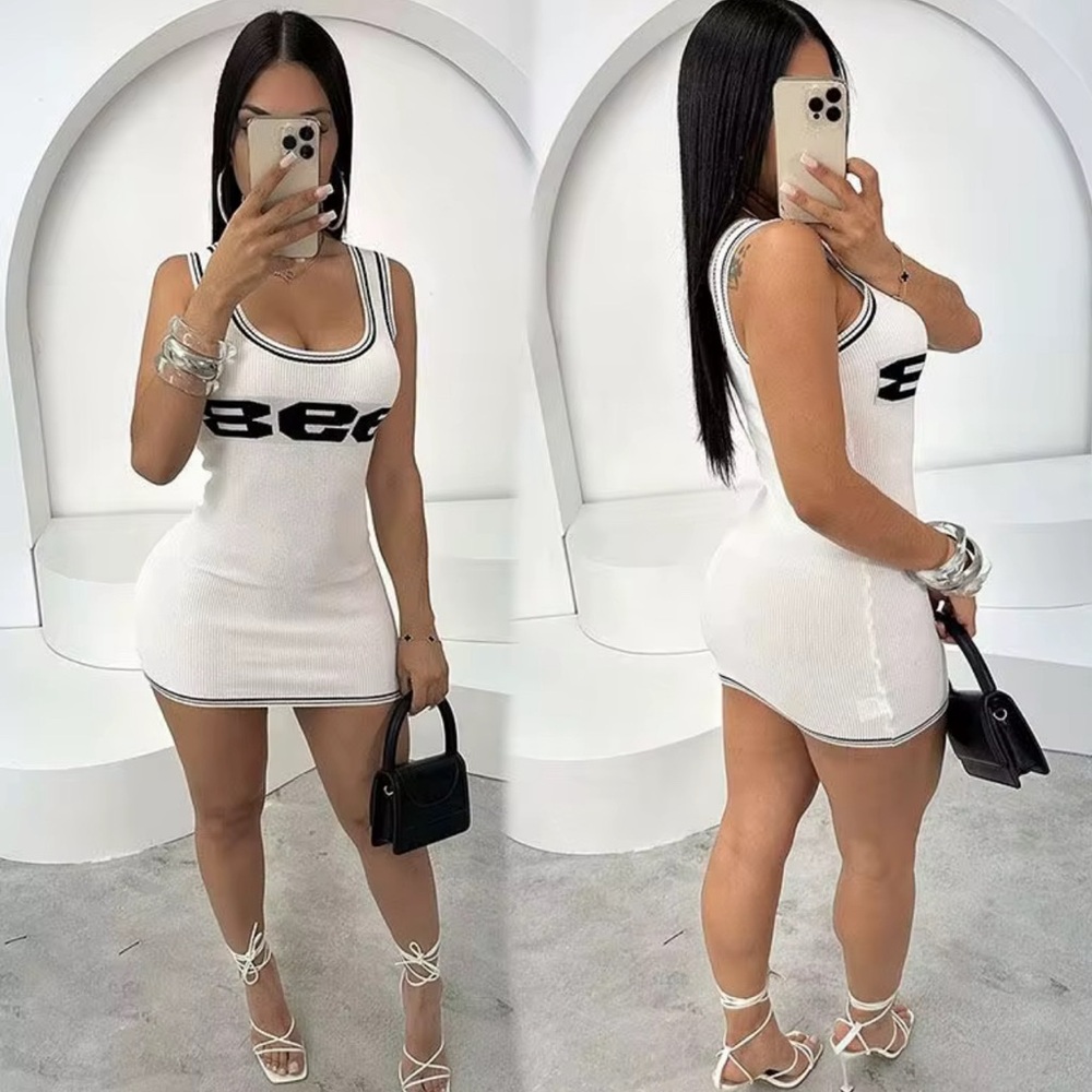 White Sleeveless Dress